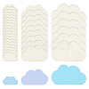 Olycraft 36Pcs 3 Style Cloud Shape Unfinished Wood Slices WOOD-OC0002-67-1