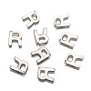Tarnish Resistant 304 Stainless Steel Letter Charms STAS-O072-R-2