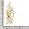 Brass Clear Cubic Zirconia Pendants KK-Z050-03G-04-3