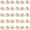 30Pcs Brass Crimp Beads KK-BBC0025-42-7