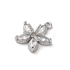 Brass Micro Pave Cubic Zirconia Charms LS-KK-D371-04F-P-2