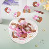 DIY Two Tone Dangle Earring Making Kit DIY-TA0009-01A-5