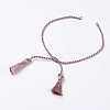 Polyester DIY Braided Bracelet Making MAK-K018-A04-1