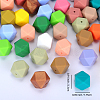 Hexagonal Silicone Focal Beads SI-JX0020A-70-2
