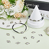 50Pcs 5 Styles Tibetan Style Sport Ball Alloy Connector Charms TIBE-SC0001-95-4