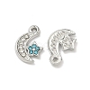 304 Stainless Steel Rhinestone Pendants STAS-L308-02C-P-2