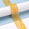 Natural Yellow Quartz Beads Strands G-D463-06-4