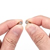 Tarnish Resistant Column 304 Stainless Steel Magnetic Clasps with Glue-in Ends STAS-I026-03-4