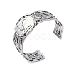 Constellation Alloy Open Cuff Bangles for Women Men BJEW-C064-01AS-03-1