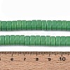 Opaque Solid Color Glass Beads Strands GLAA-N026-4x8mm-12-4