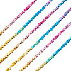 2 Strands Gradient Color Electroplated Synthetic Non-magnetic Hematite Beads Strands G-TA0002-86A-2