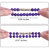 4Pcs 4 Style Natural Malaysia Jade Stretch Bracelets Set with Glass Beaded BJEW-SW00105-06-2