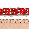 Handmade Lampwork Beads Strands LAMP-Q036-07F-4