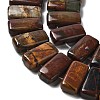 Natural Polychrome Jasper/Picasso Stone/Picasso Jasper Beads Strands G-L585-D01-01-4
