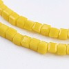 Opaque Glass Beads Strands EGLA-F121-NC02-3