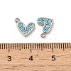 304 Stainless Steel Pendants STAS-L025-005P-02-3
