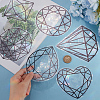 16Pcs Colorful Suncatcher Rainbow Prism Electrostatic Glass Stickers DIY-WH0409-69A-3