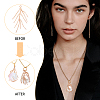 8Pcs 2 Colors Brass Branch Pendants KK-CA0002-77-4