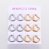 304 Stainless Steel Stud Earrings EJEW-I235-15-4