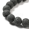 Natural Lava Rock Bead Strands G-L435-03-8mm-22-3