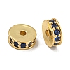 Rack Plating Brass Micro Pave Cubic Zirconia Beads KK-U030-27G-01-1