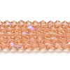 Transparent Electroplate Glass Beads Strands LS-GLAA-F029-2mm-D15-1