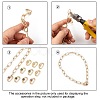 Brass Micro Pave Cubic Zirconia Screw Carabiner Lock Charms ZIRC-G156-11G-4