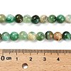 Natural Green Line Jasper  Beads Strands G-B128-A03-02-3
