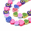 Handmade Polymer Clay Beads Strands CLAY-N008-050-3