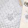 3D Flower Polyester Embroidery Sew on Flower Appliques PATC-WH0008-24A-4