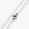 Brass Real Platinum Plated Cable Chains Pendant Necklaces NJEW-JN02259-04-4
