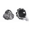Tibetan Style Alloy Bead Caps TIBEB-EA9700YKG-B-FF-1