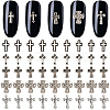 100Pcs 5 Style Zinc Alloy Cabochons MRMJ-CP0001-20-1
