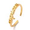 Constellation/Zodiac Sign Brass Cuff Rings RJEW-J074-05G-E-3