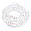 Electroplate Glass Beads Strands EGLA-A034-T6mm-B33-2