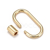 Brass Screw Carabiner Lock Charms X-KK-T047-07G-3