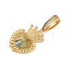 304 Stainless Steel with Rhinestone Pendants Hand Polished LS-STAS-Z171-25G-01-2
