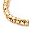 Electroplated Natural Lava Rock Beads Strands G-G984-14KCG-3