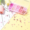 DIY Flat Round & Heart Acrylic & Glass Seed Beads Jewelry Making Findings Kits DIY-FS0006-43A-7