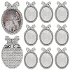 12Pcs Alloy Brooch Findings FIND-PH0027-62B-1