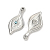 304 Stainless Steel Rhinestone Pendants X-STAS-L308-10P-2