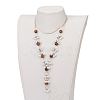 Natural Tiger Eye Beaded Necklaces NJEW-JN01888-02-3