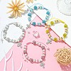Cross Alloy Rhinestone Pendant Bracelet for Women BJEW-JB09485-2