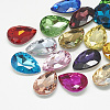 Pointed Back Glass Rhinestone Cabochons RGLA-T081-10x14mm-1