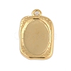 Ion Plating(IP) 304 Stainless Steel Rack Plating Pendant Cabochon Settings STAS-U019-10G-1