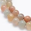 Natural Multi-Moonstone Beads Strands G-P322-43-8mm-3