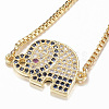 Adjustable Brass Micro Pave Cubic Zirconia Slider Bracelets BJEW-E317-39A-G-2