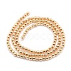Electroplate Non-magnetic Synthetic Hematite Beads Strands G-L485-01F-LG-3