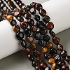 Three-Color Natural Tiger Eye Beads Strands G-C268-A04-8x10mm-1