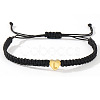 Stainless Steel Bead Braided Bead Bracelets AG0106-12-1